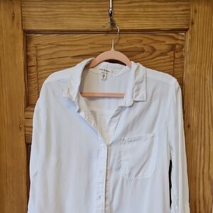 cloth & stone White Button-Down Shirt